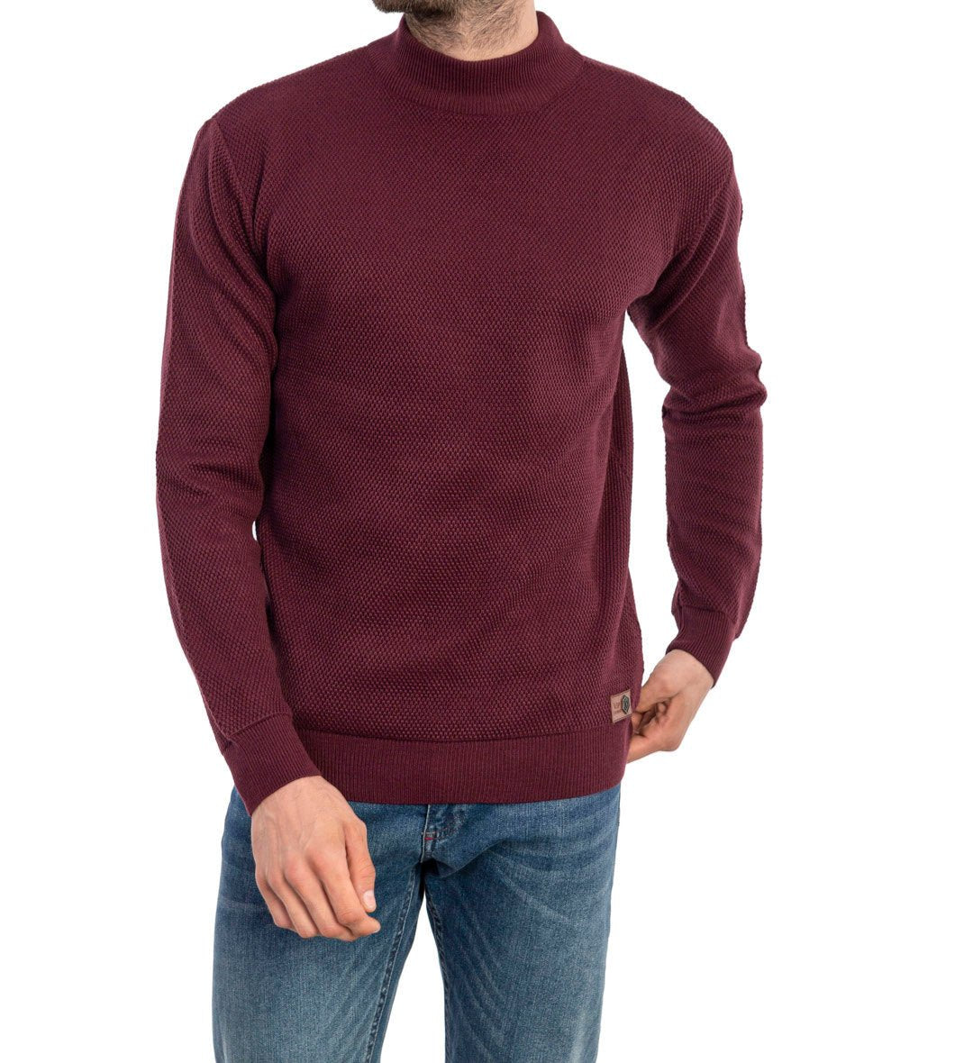 Mock-Neck Sweater | Wool Blend | Warm & Sophisticated