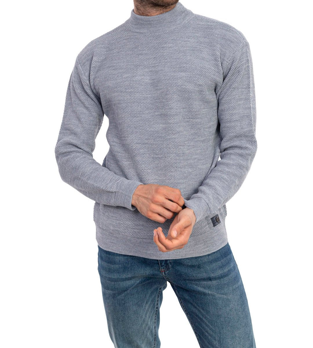 Mock-Neck Sweater | Wool Blend | Warm & Sophisticated