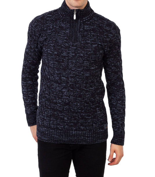 Textured Half-Zip Sweater | Wool Blend | Warm & Stylish