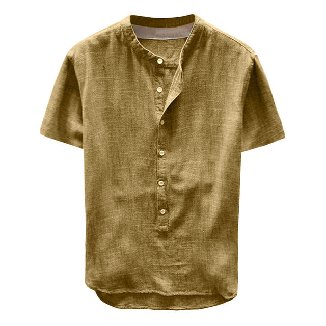 Linen Short-Sleeve Shirt | Men's | Lightweight & Breathable