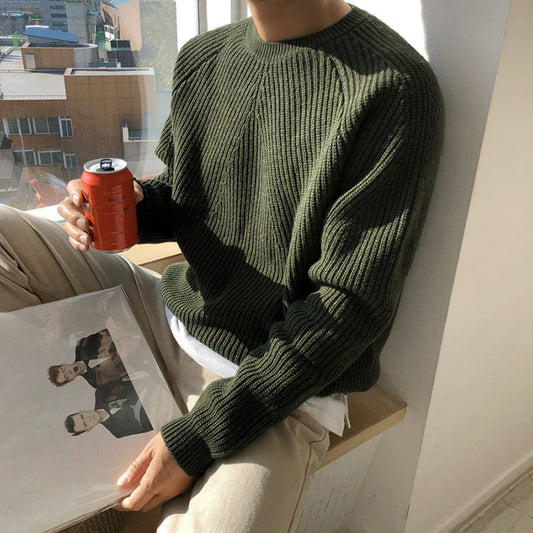 Ribbed Knit Sweater | Soft Cotton Blend | Classic & Cozy