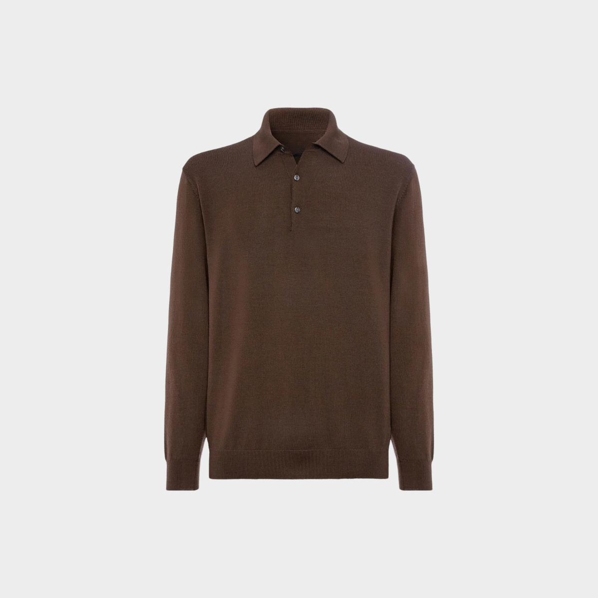 Long-Sleeve Polo Sweater | Wool Blend | Smart & Comfortable