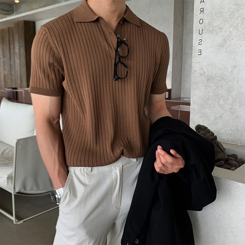 Gimcheon Knitted Polo – Classic Craftsmanship Heritage Style