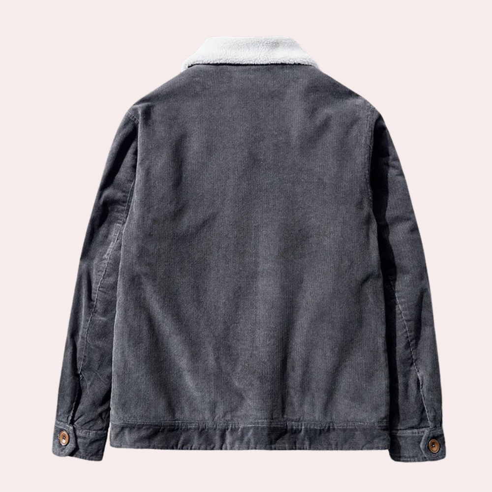 Sherpa-Lined Jacket | Warm & Stylish | Classic Cotton Blend