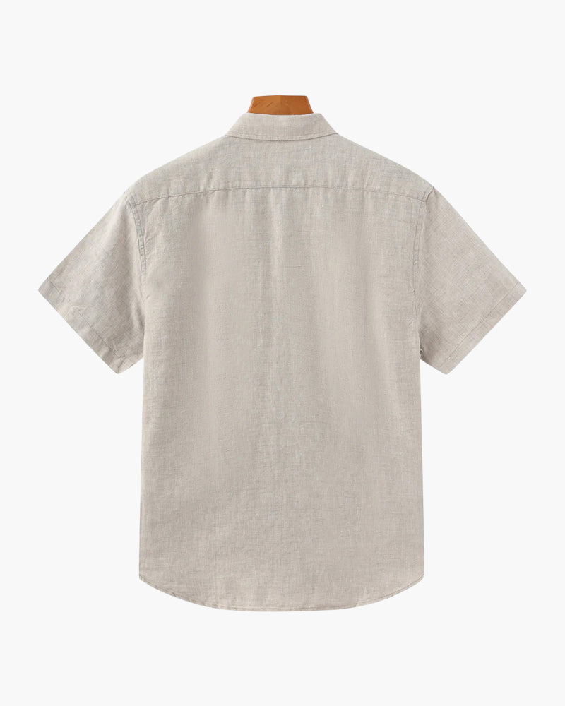 Men's Linen Short-Sleeve Shirt | Lightweight & Breathable | Casual Summer Essential