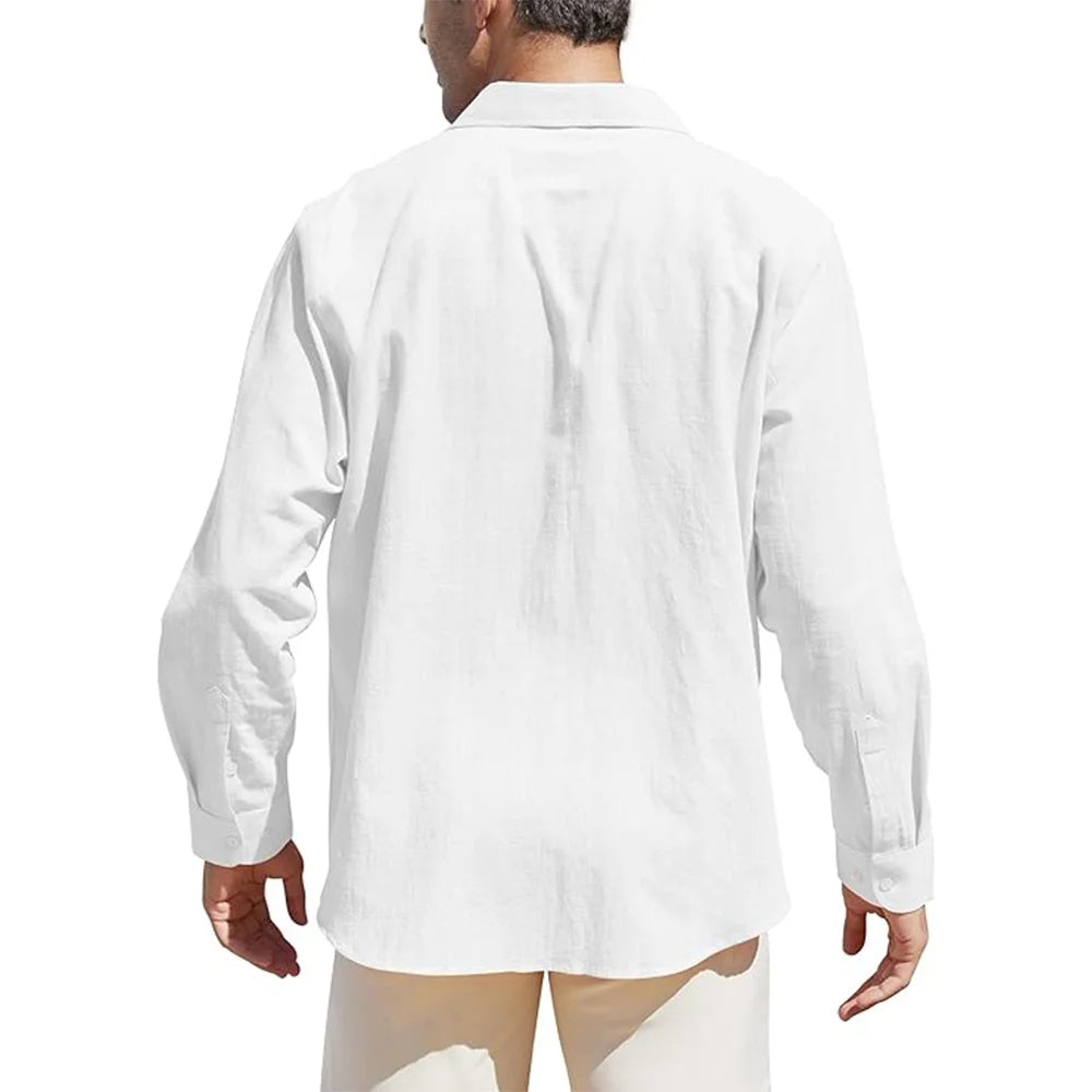 Linen Long-Sleeve Shirt | Lightweight & Breathable | Effortless Style