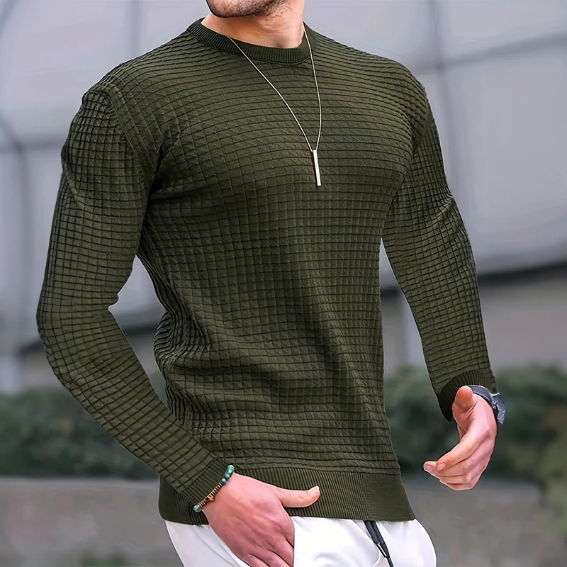 Textured Crewneck Sweater | Classic Knit | Smart-Casual Essential