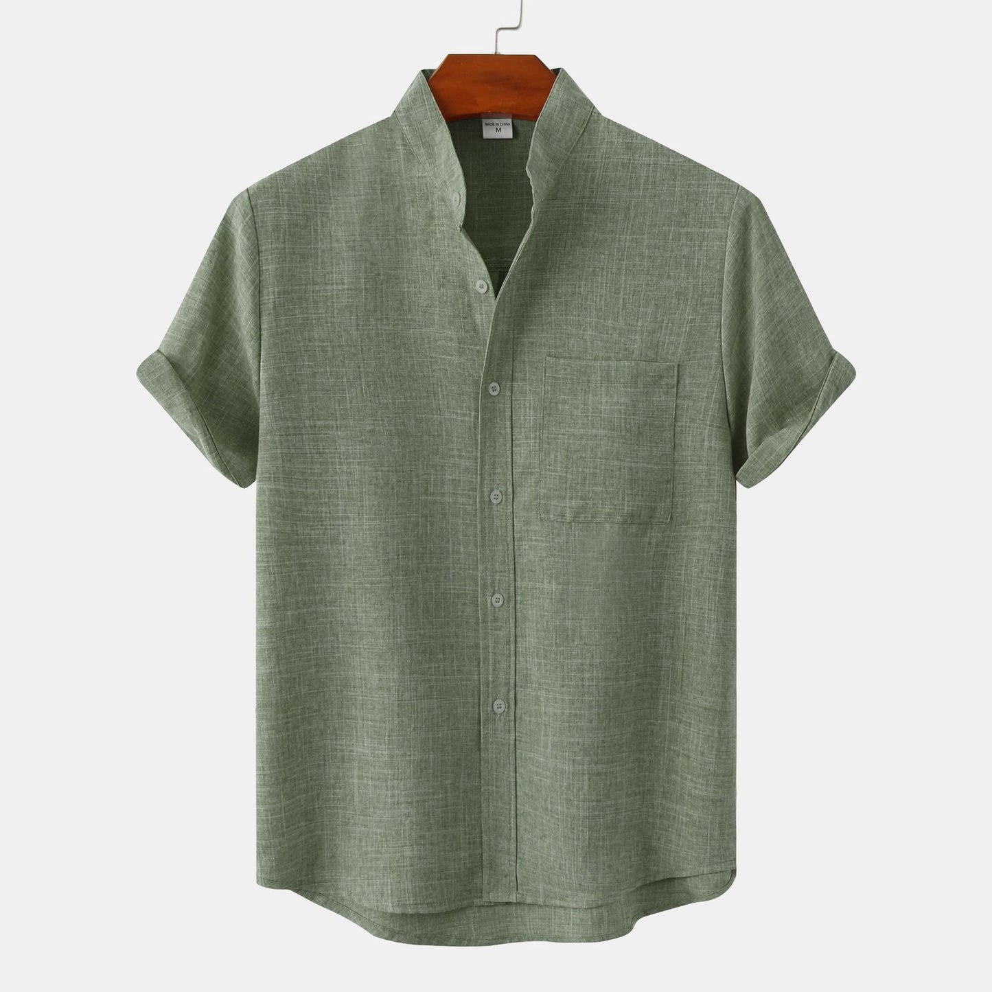 Short-Sleeve V-Neck Shirt | Cotton Blend | Lightweight & Relaxed