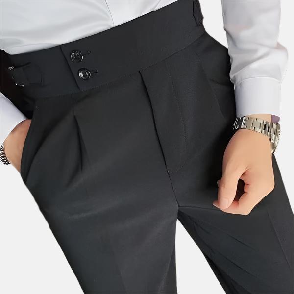 High-Waisted Pleated Trousers | Tailored Fit | Elegant & Versatile