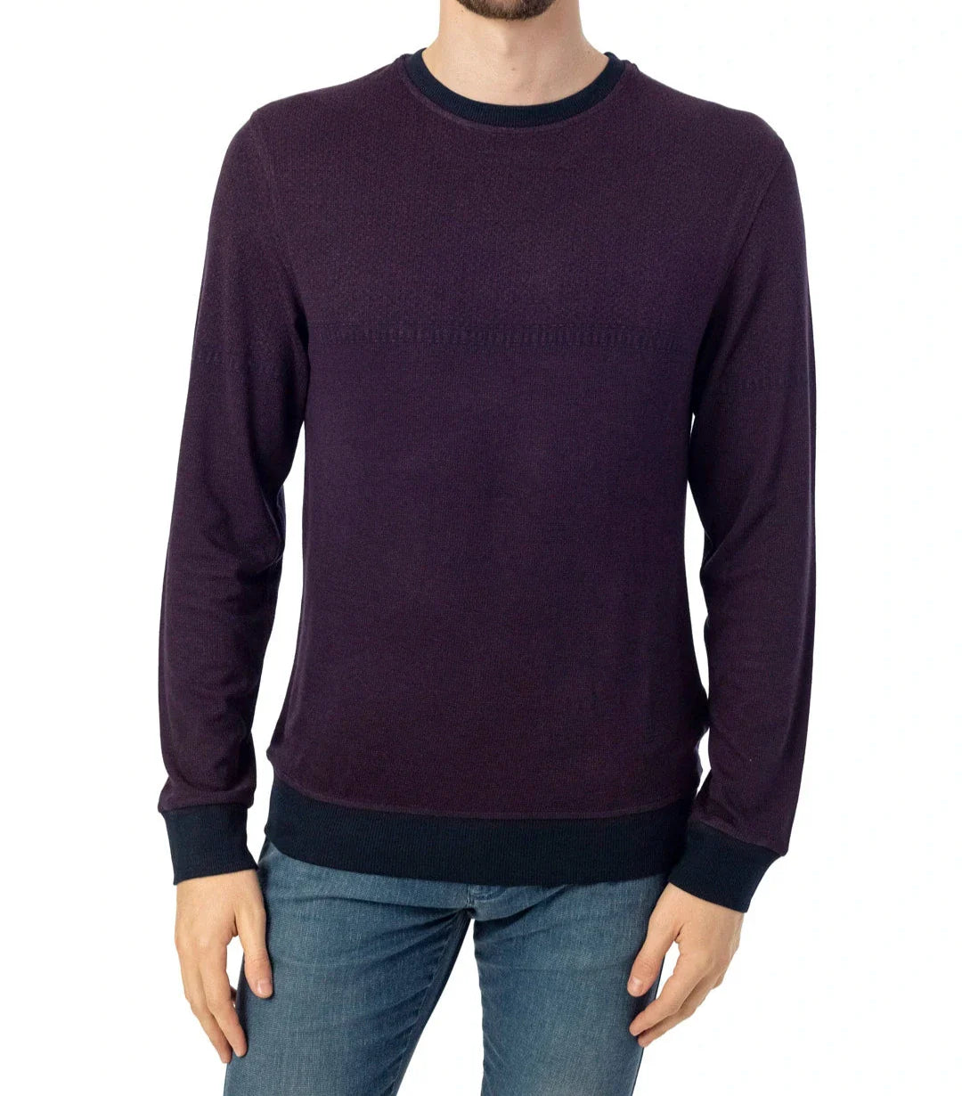 Textured Crewneck Sweater | Wool Blend | Stylish & Comfortable