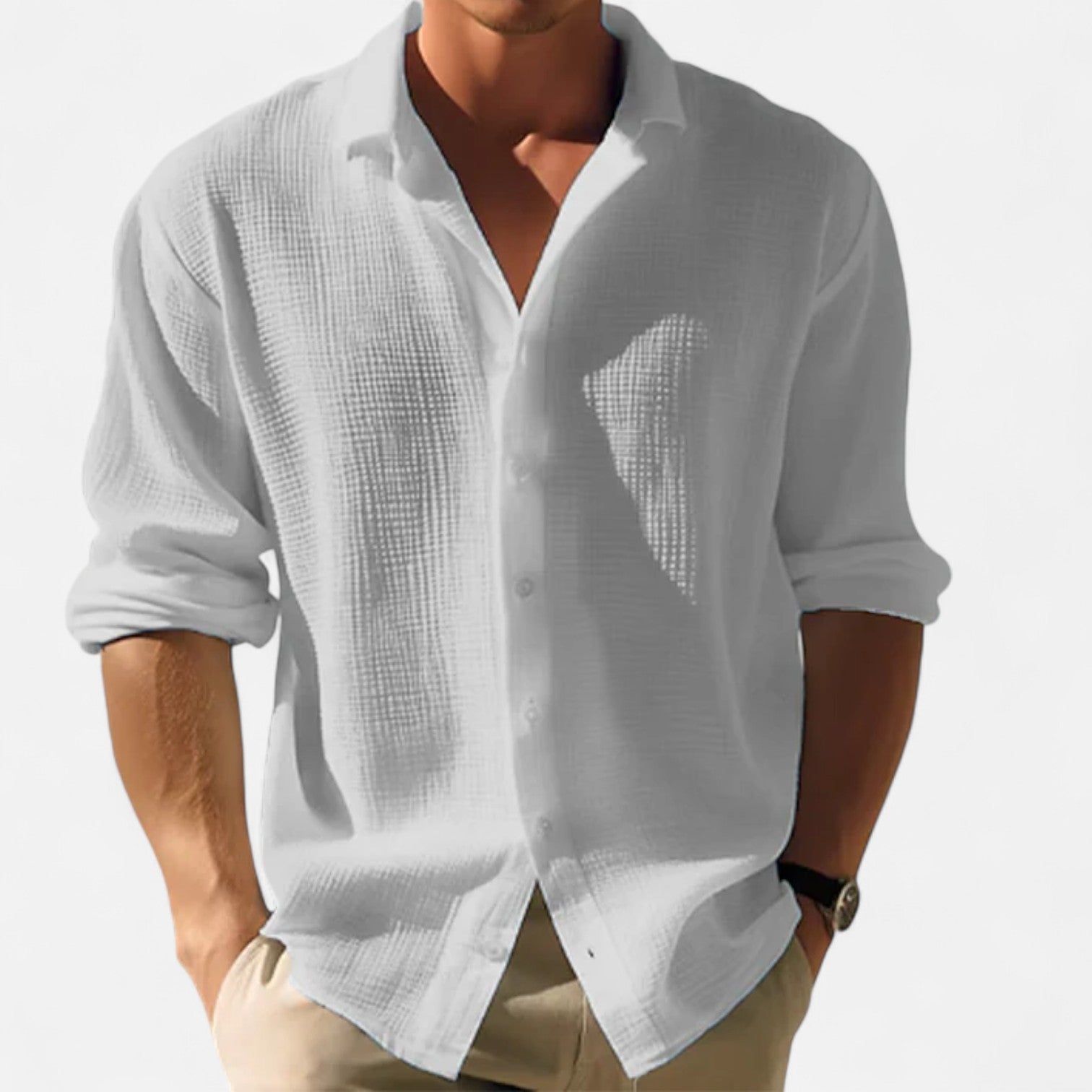 The Gentleman’s Brand | Button-Up Shirt – Men’s Long Sleeve Smart Cotton Shirt for Formal or Casual Office Wear