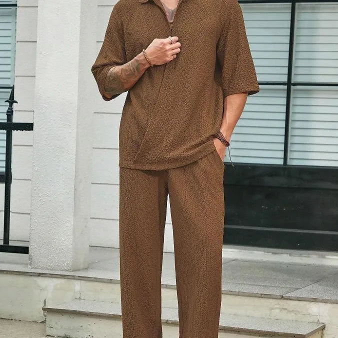 Men’s Summer Two-Piece Set | Lightweight & Stylish | Relaxed Fit Outfit