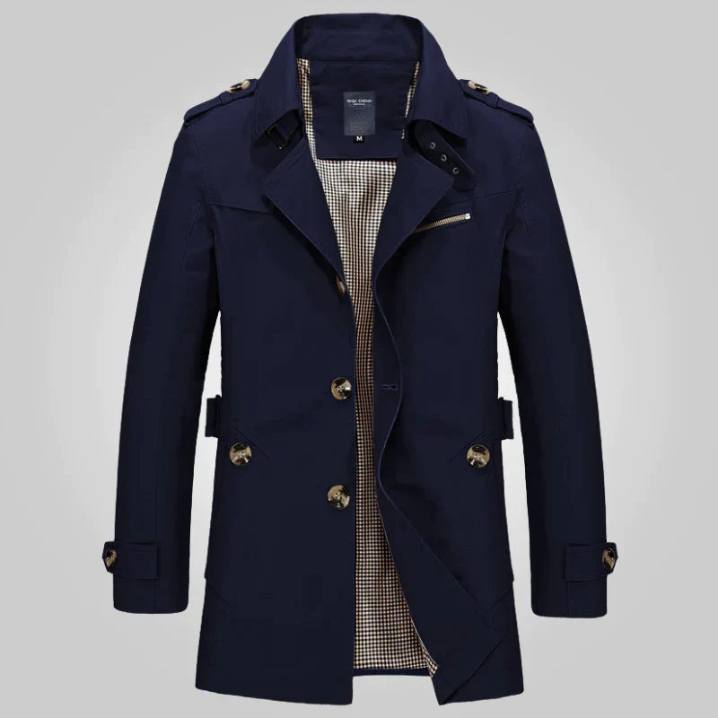 Men’s Trench Coat | Classic & Water-Resistant | Timeless Style