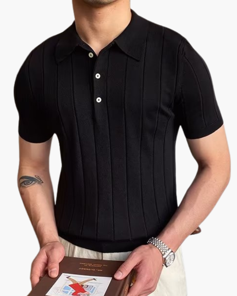 Knitted Polo Shirt | Cotton Blend | Sophisticated & Stylish