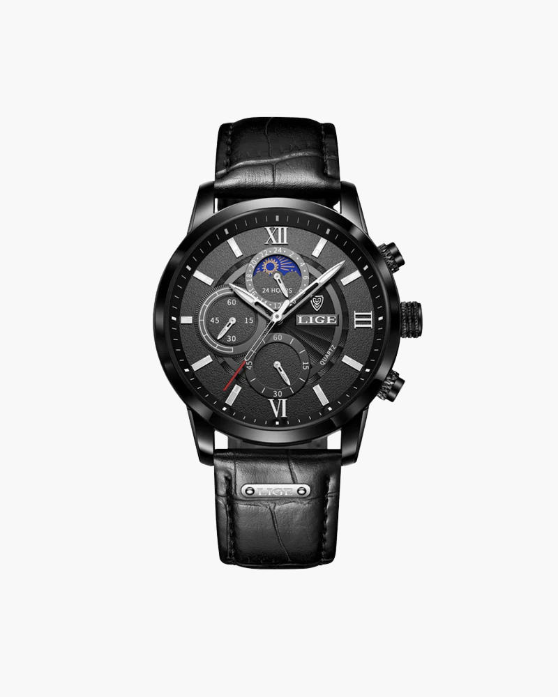 Men’s Luxury Chronograph Watch | Elegant & Functional | Leather Strap