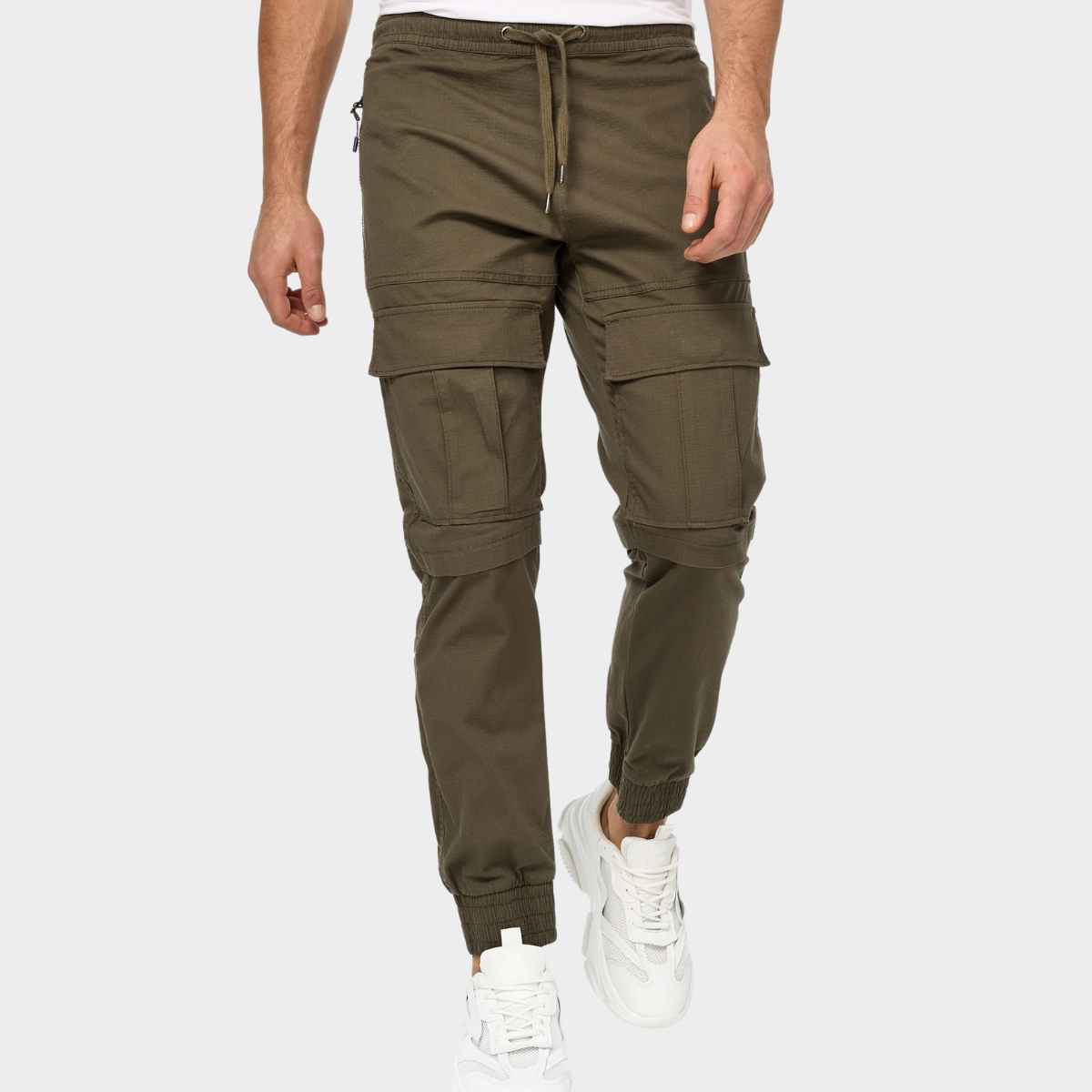 Slim-Fit Cargo Joggers | Cotton Blend | Functional & Stylish