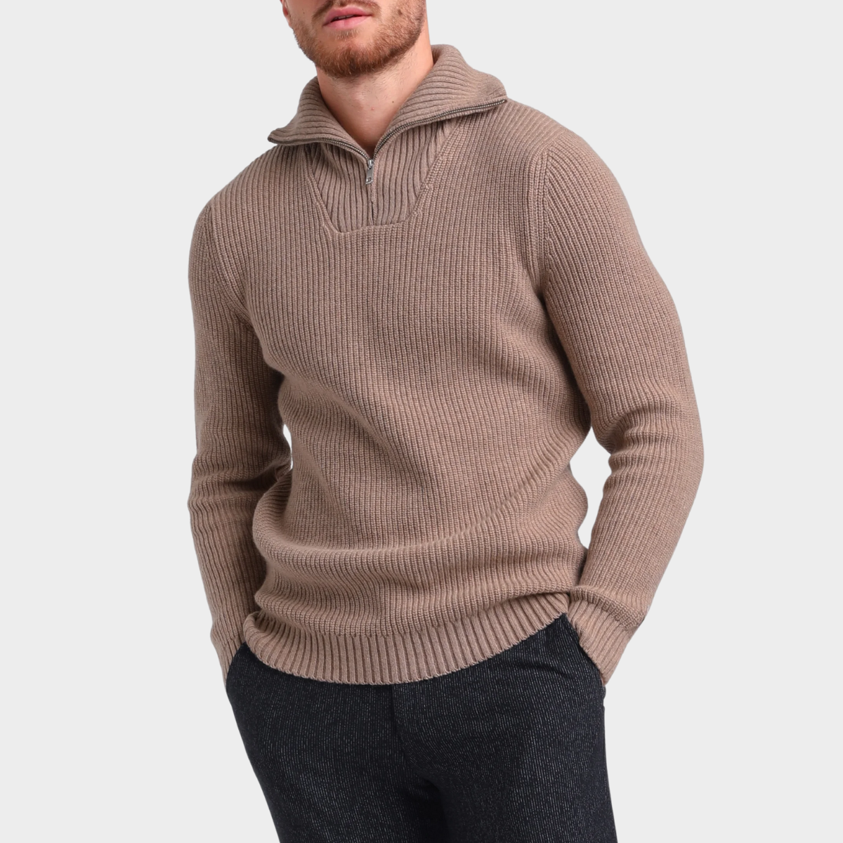 Knit Hoodie | Wool Blend | Warm & Stylish