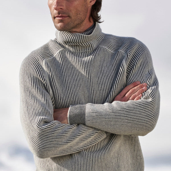 Men’s Ribbed Turtleneck Sweater | Warm & Stylish | Classic Winter Knit