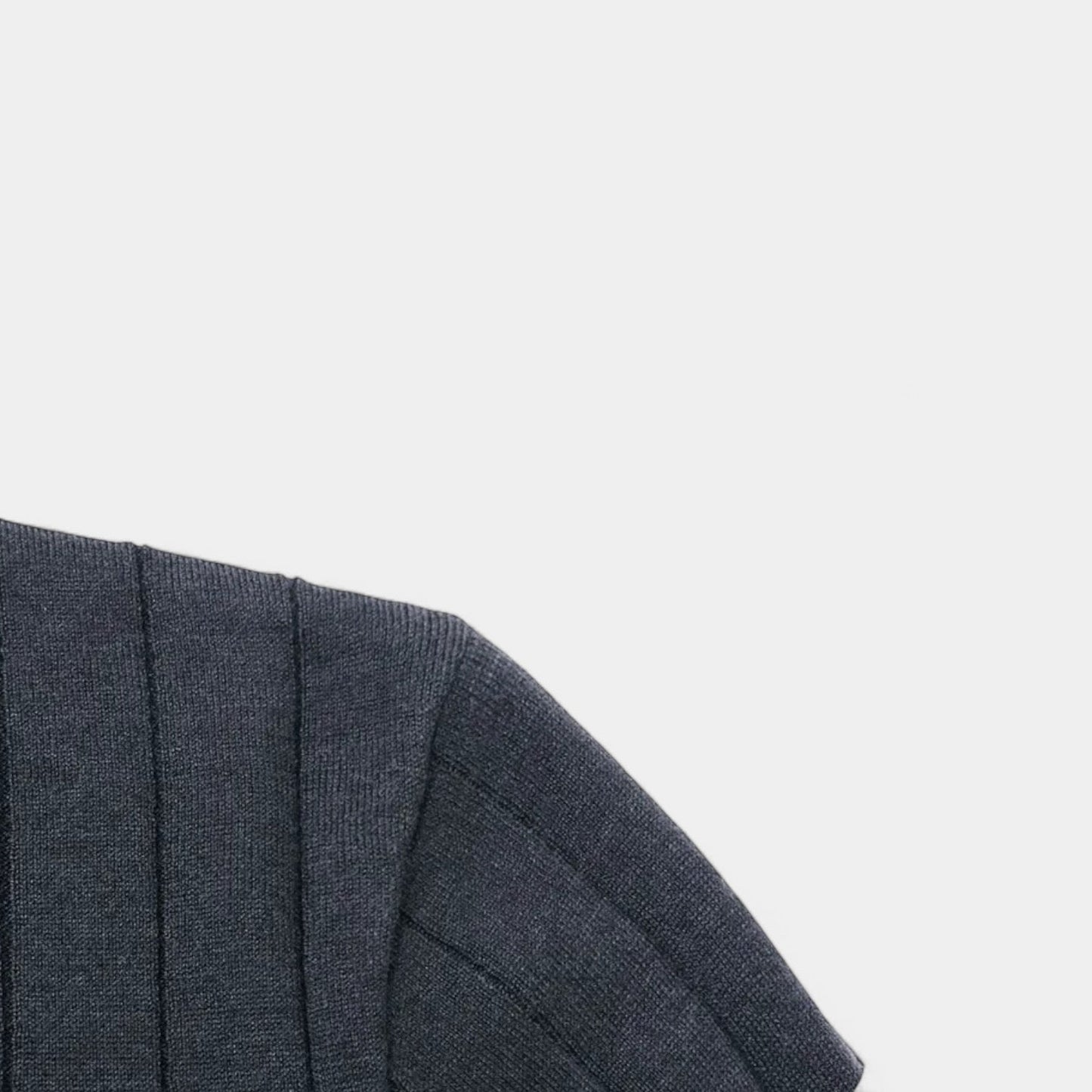 Ribbed Knit Polo Sweater | Cotton Blend | Sleek & Comfortable