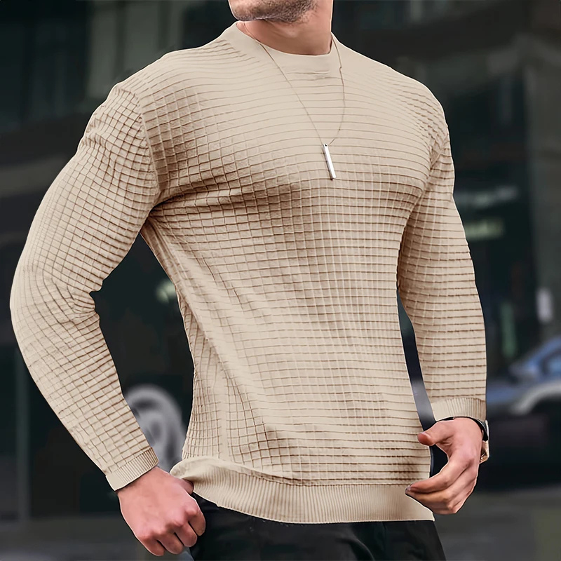 Textured Crewneck Sweater | Classic Knit | Smart-Casual Essential