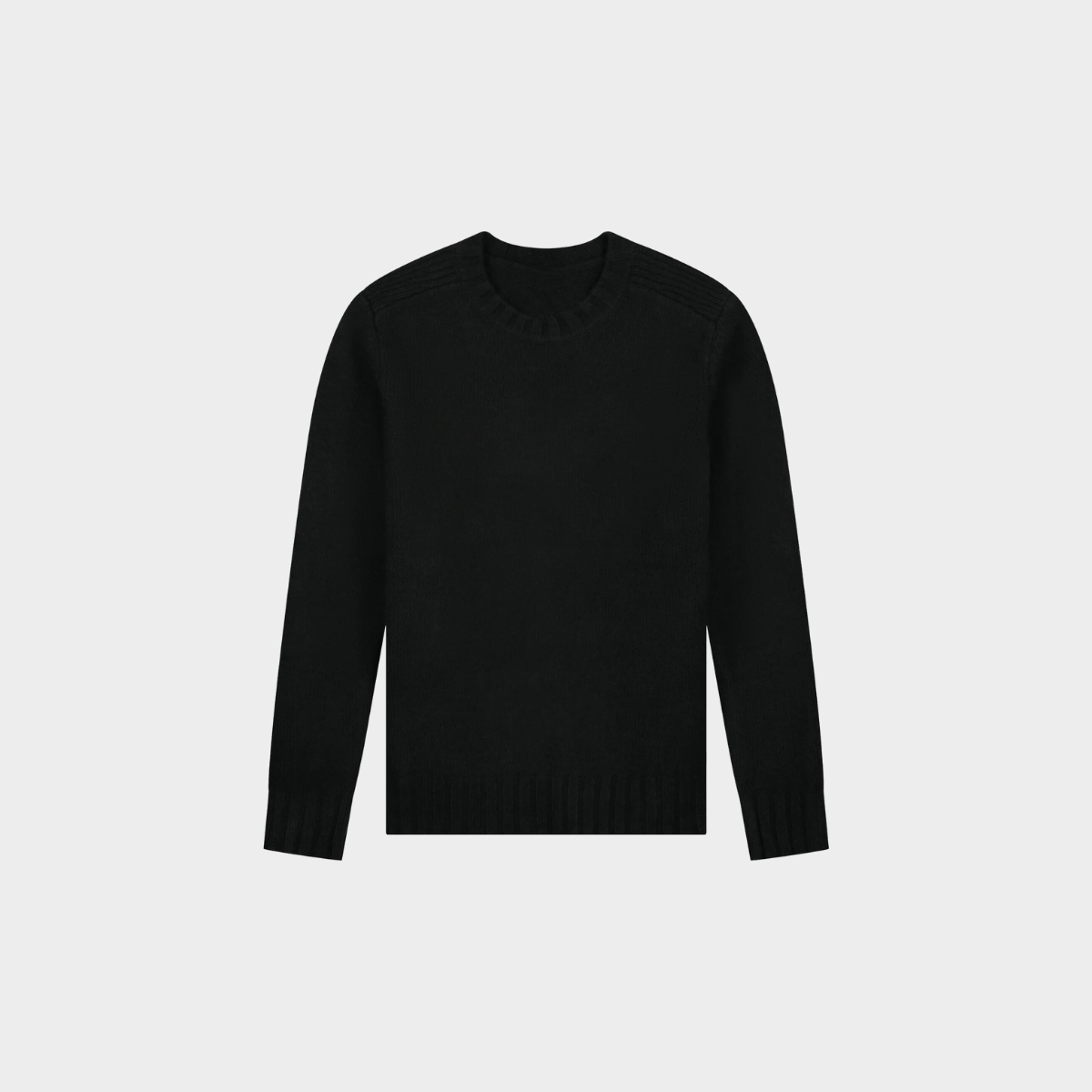 Textured Crewneck Sweater | Wool Blend | Warm & Classic