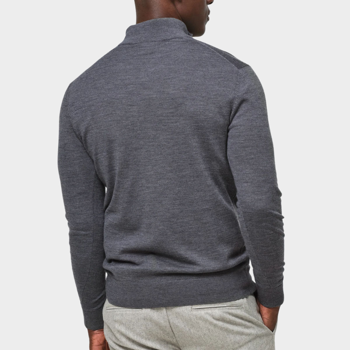 Half-Zip Sweater | Wool Blend | Smart & Versatile