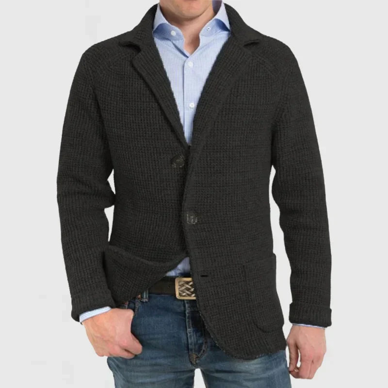 Men’s Knit Blazer Cardigan | Smart-Casual | Warm & Stylish