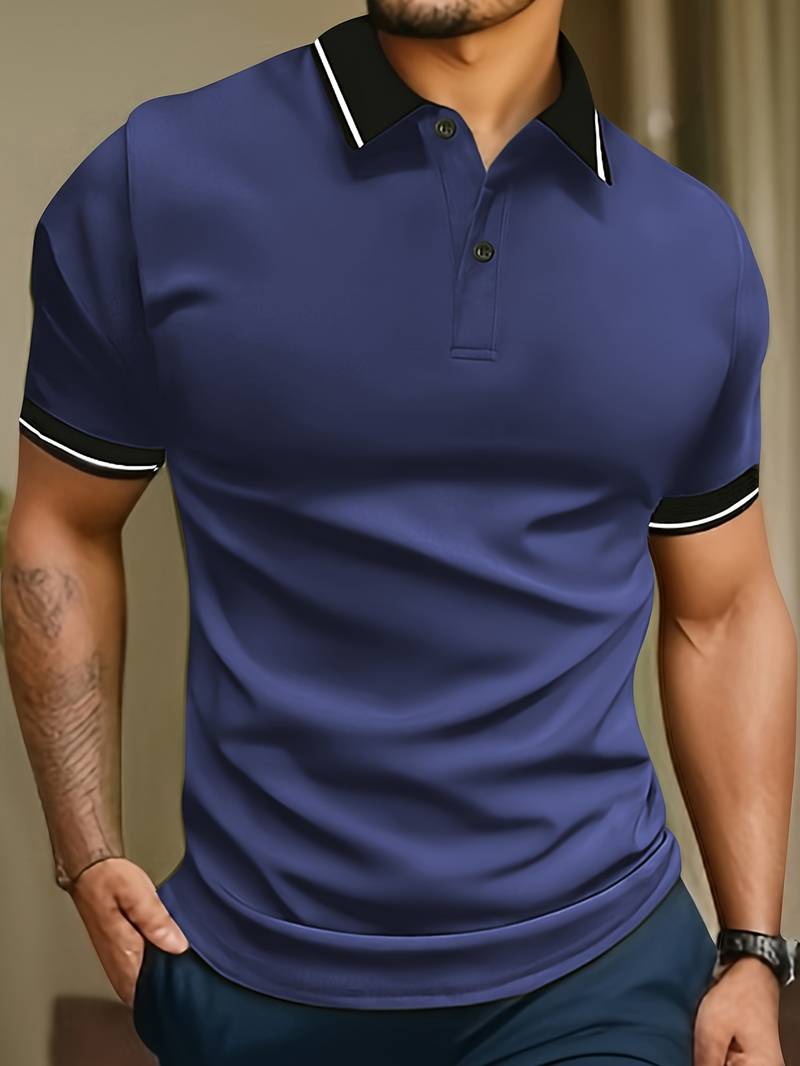 Fitted Polo Shirt | Cotton Blend | Stylish & Comfortable