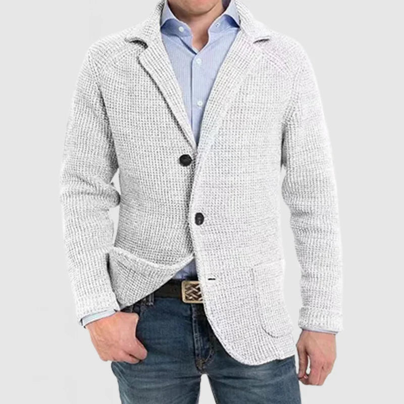 Men’s Knit Blazer Cardigan | Smart-Casual | Warm & Stylish