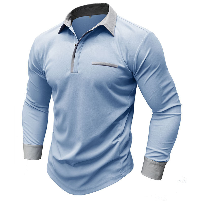 Long-Sleeve Polo Shirt | Performance Fabric | Sleek & Versatile