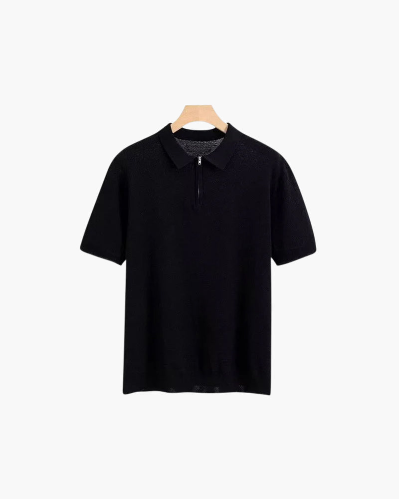 Short-Sleeve Knit Polo | Cotton Blend | Modern & Breathable