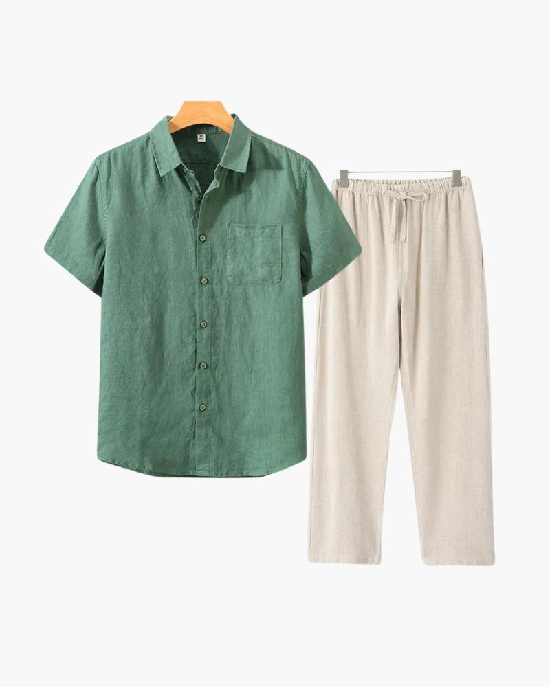 Linen Two-Piece Set | 100% Linen | Lightweight & Stylish