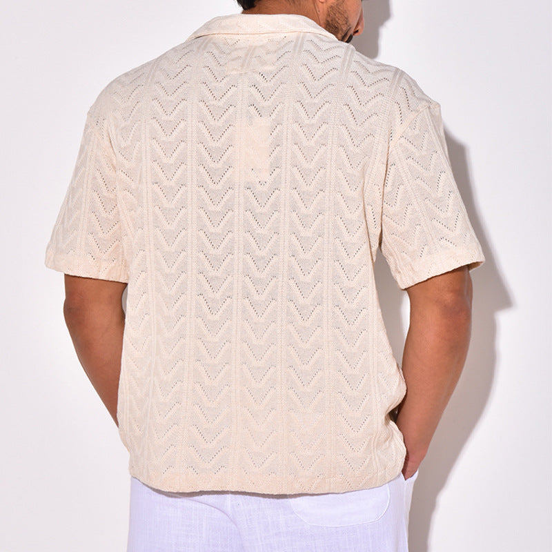 Textured Short-Sleeve Shirt | Breathable | Summer Essential