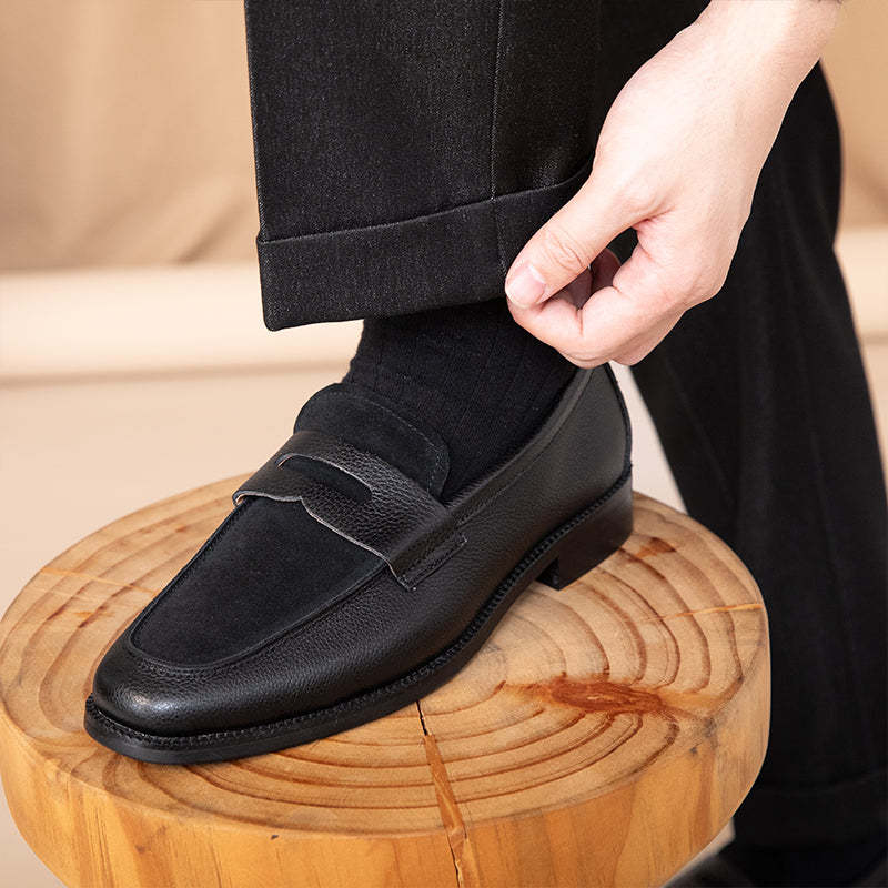 Men’s Leather Penny Loafers | Classic & Stylish | Perfect for Formal & Smart-Casual Wear