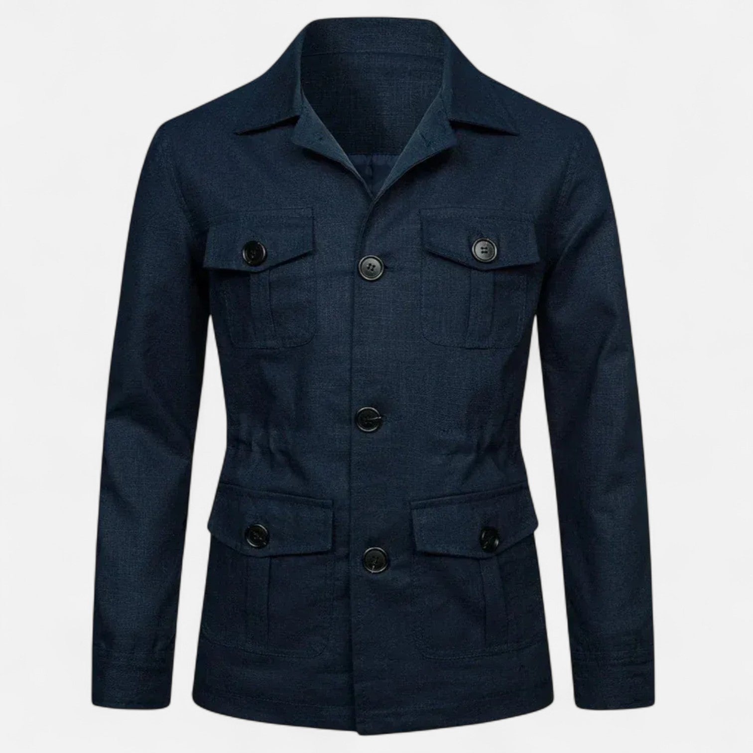 The Gentleman’s Brand | Linen Safari Jacket – Men’s Lightweight Summer Overshirt in Breathable Linen