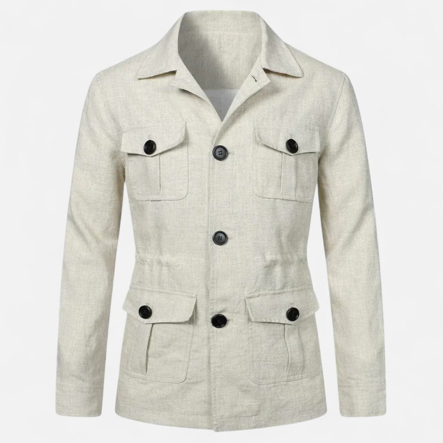 The Gentleman’s Brand | Linen Safari Jacket – Men’s Lightweight Summer Overshirt in Breathable Linen