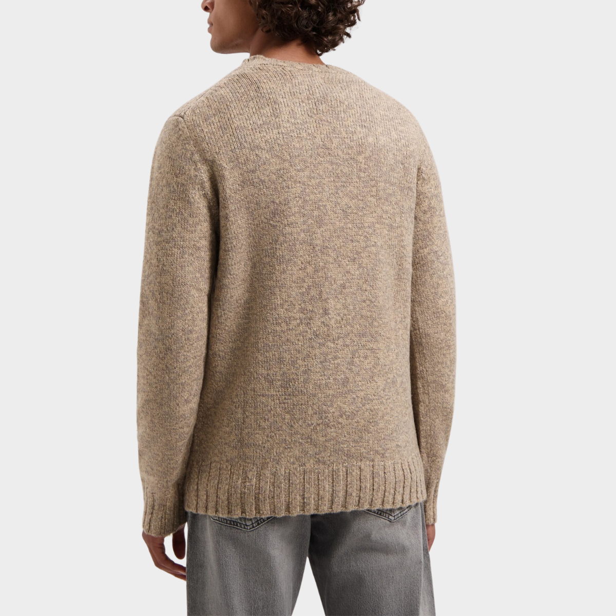 Textured Crewneck Sweater | Wool Blend | Warm & Classic