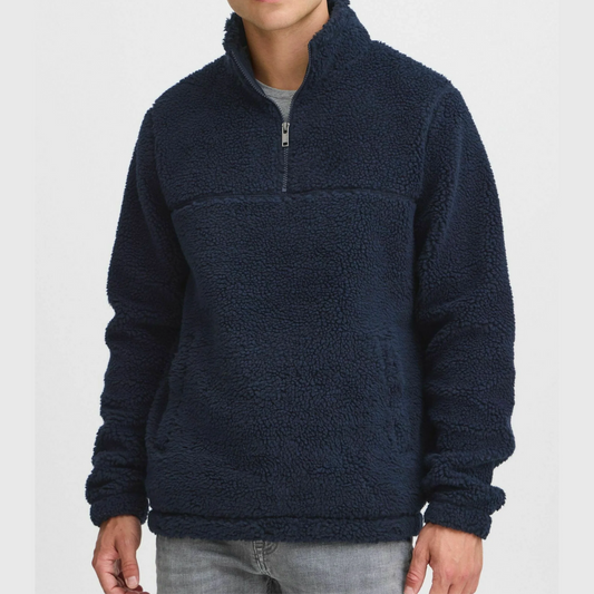 Fleece Half-Zip Pullover | Soft & Warm | Casual & Cozy