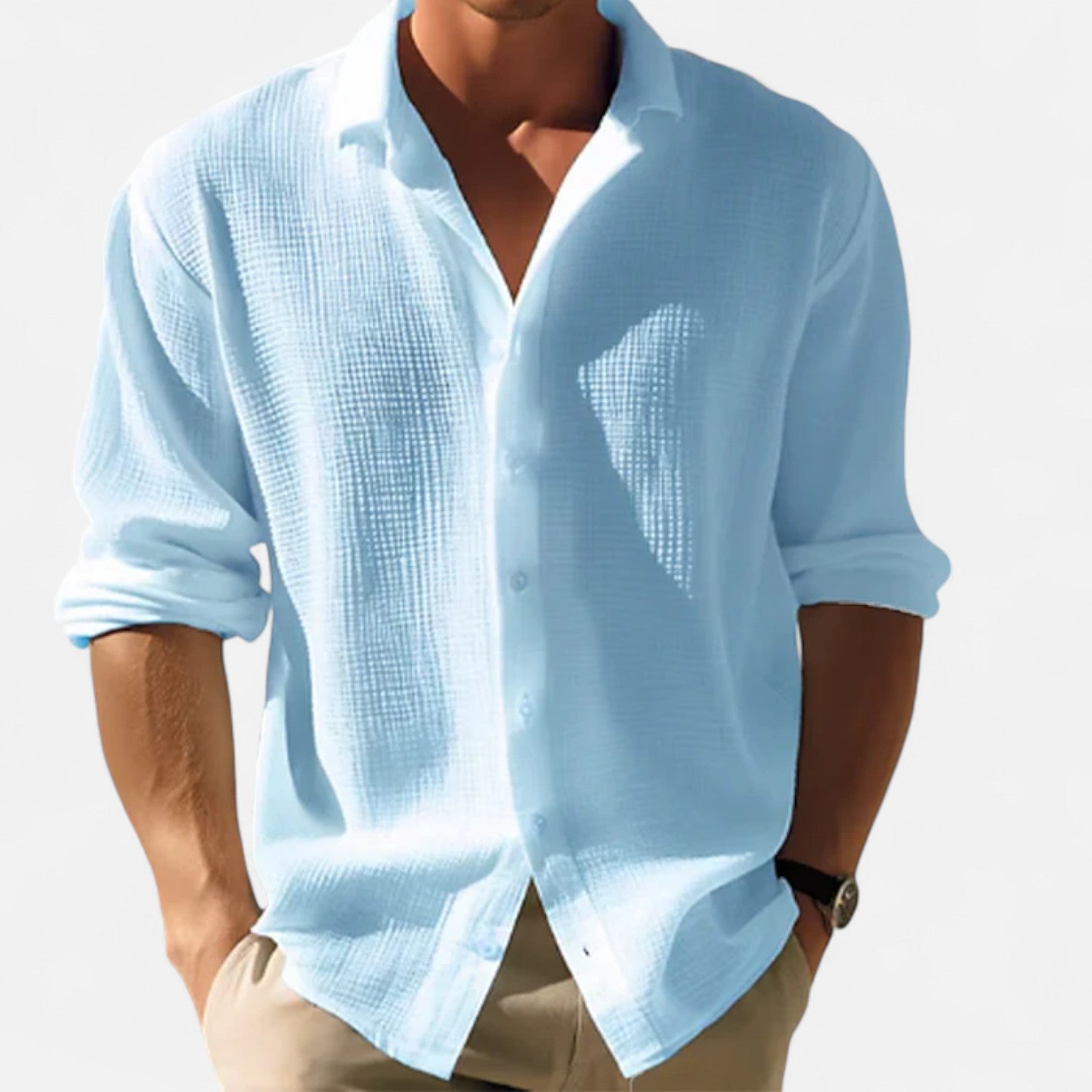 The Gentleman’s Brand | Button-Up Shirt – Men’s Long Sleeve Smart Cotton Shirt for Formal or Casual Office Wear
