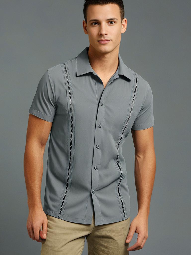 Short-Sleeve Button-Up Shirt | Lightweight & Stylish | Classic Fit