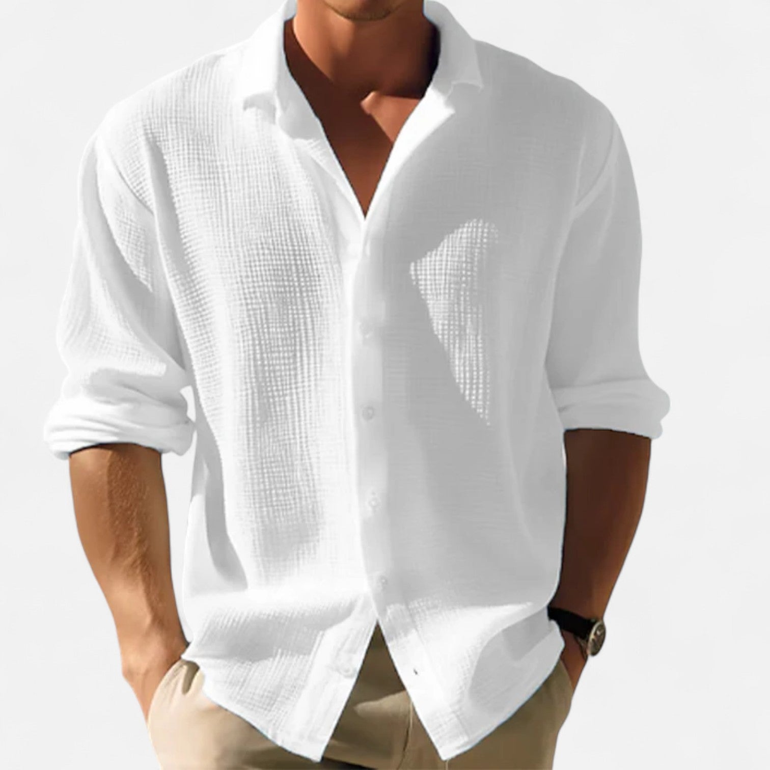 The Gentleman’s Brand | Button-Up Shirt – Men’s Long Sleeve Smart Cotton Shirt for Formal or Casual Office Wear