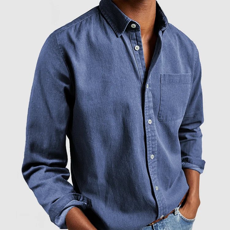 Linen Button-Up Shirt | Men's | Classic & Breathable