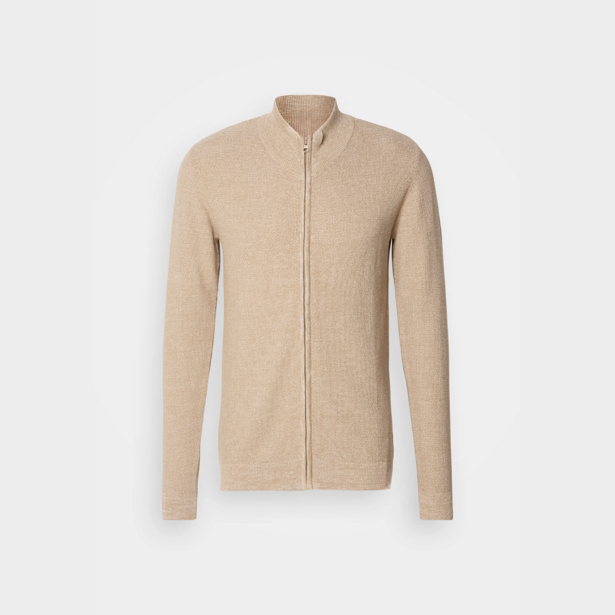 Zip-Up Cardigan | Wool Blend | Lightweight & Stylish