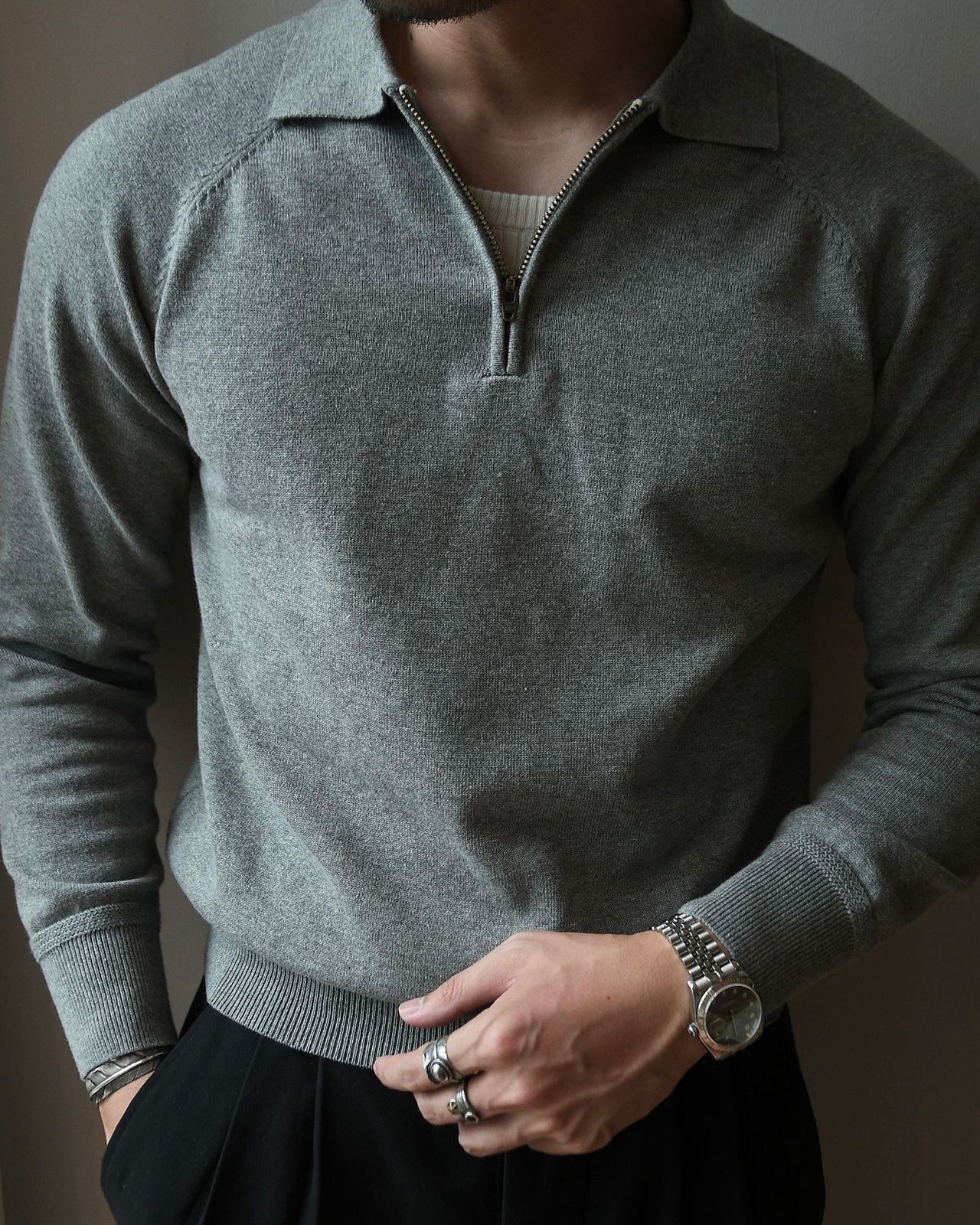 Zip Polo Sweater | Knit | Smart-Casual & Comfortable