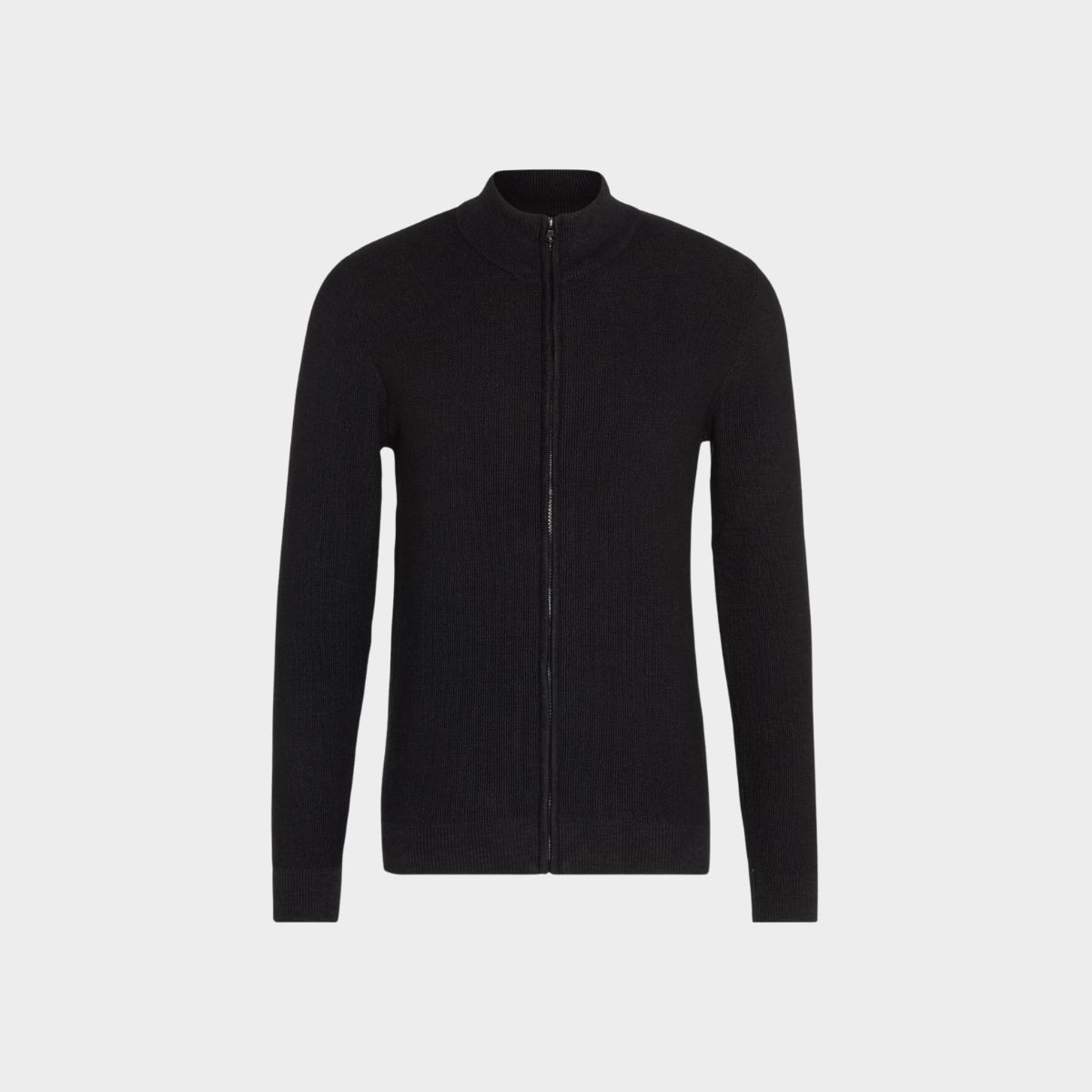 Zip-Up Cardigan | Wool Blend | Lightweight & Stylish