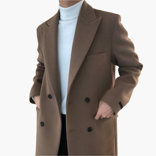 Double-Breasted Wool Coat | Wool Blend | Elegant & Warm