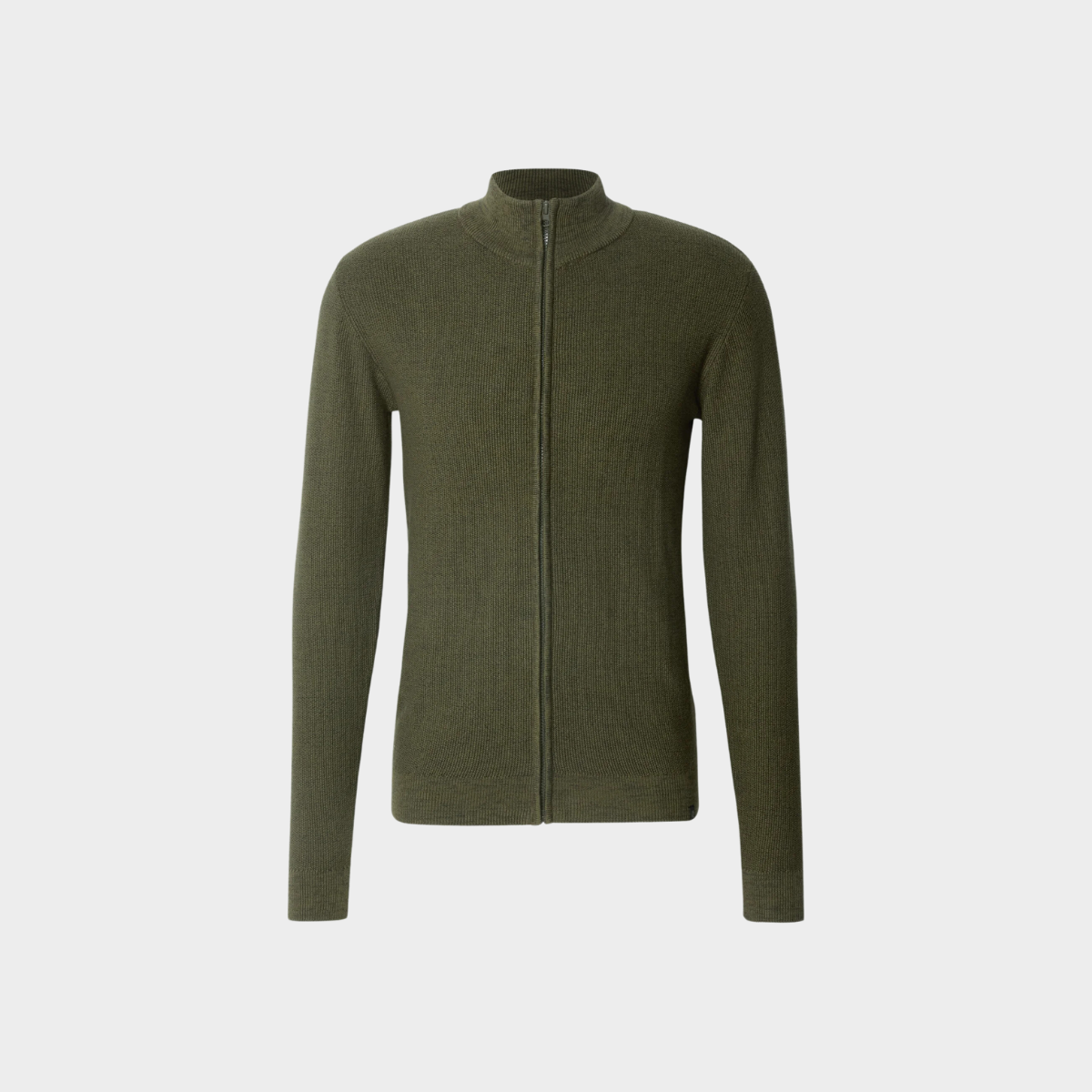 Zip-Up Cardigan | Wool Blend | Lightweight & Stylish