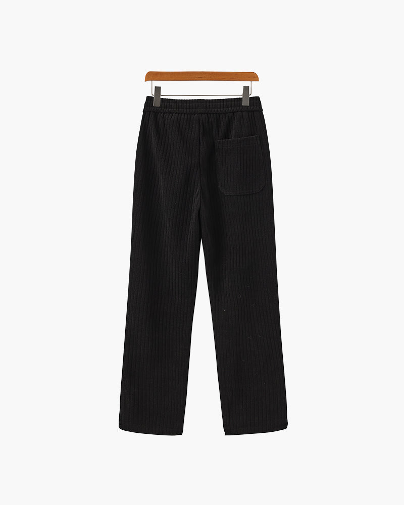 Corduroy Wide-Leg Pants | Soft Cotton Blend | Relaxed Fit