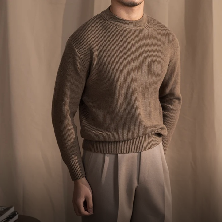 Men's Classic Knit Sweater | Wool Blend | Soft & Timeless