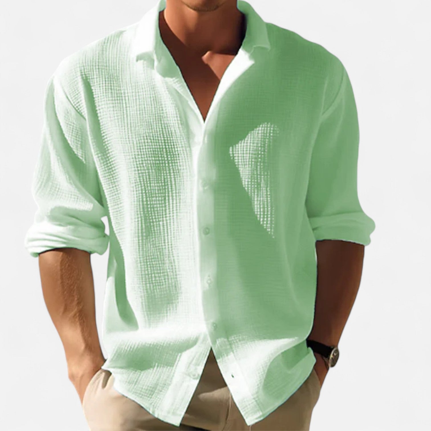 The Gentleman’s Brand | Button-Up Shirt – Men’s Long Sleeve Smart Cotton Shirt for Formal or Casual Office Wear